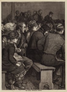 Evankeliumin raittiuskokous (kaiverrus) tekijältä English School