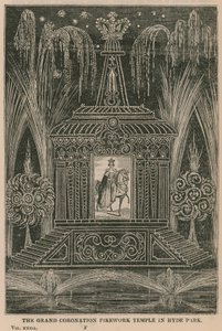 Grand Coronation ilotulitustemppeli Hyde Parkissa tekijältä English School