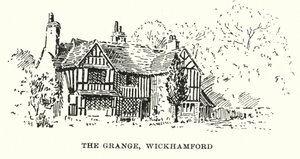 The Grange, Wickhamford (litografia) tekijältä English School