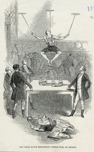 The Great Dutch Equilibrists Bottle Feat at Astleys, kuva otettu kuvitetusta London Newsista, 1846 tekijältä English School