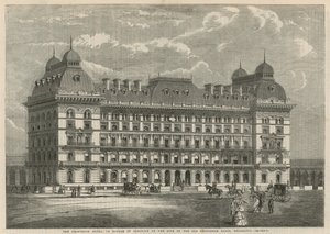 Grosvenor-hotelli, joka on rakenteilla vanhan Grosvenorin altaan paikalle, Belgravia tekijältä English School