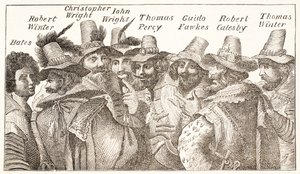 Gunpowder Plot Conspirators, vuoden 1606 kaiverruksen jälkeen tekijältä English School