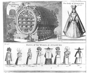 The Heidelberg Tun, The Lady of Newburg ja Habits of the Women of Augsburg, Missons Nouveau voyage dItalie -julkaisusta, julkaistu Harrisin Navigantium atque Itinerantium Bibliotheca -julkaisussa, tarkistettu painos, 174 tekijältä English School