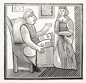 The History of Mother Bunch of the West, kuvitus John Ashtonin kirjasta Chap-books of the Eightenth Century, pub. 1882 tekijältä English School