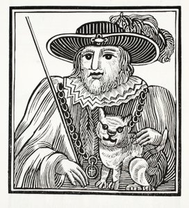 Sir Richard Whittingtonin, Lontoon kolminkertaisen lordipormestarin historia, kuvitus John Ashtonin kirjasta Chap-books of the Eightenth Century, pub. 1882
