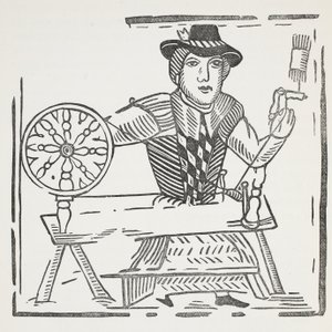 Bethnal Greenin sokean kerjäläisen historia, kuvitus John Ashtonin 1800-luvun lukukirjoista, pub. 1882