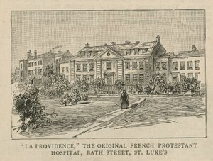Hugenotit Englannissa: La Providence, alkuperäinen ranskalainen protestanttinen sairaala, Bath Street, St Lukes tekijältä English School