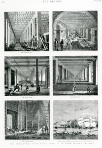 Indokiinalainen oopiumikauppa: Muistiinpanot Patnan oopiumitehtaalla, otettu Graphicista, 1882 tekijältä English School