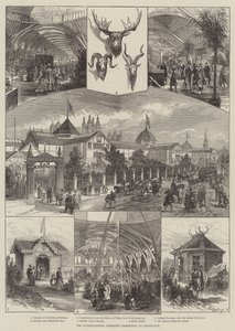 Kansainvälinen metsäalan näyttely Edinburghissa (kaiverrus) tekijältä English School