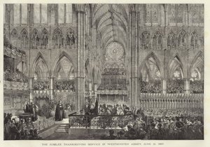 Juhlavuoden kiitospäiväpalvelu Westminster Abbeybberyssä,