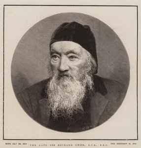 Edesmennyt Sir Richard Owen, KCB, FRS (kaiverrus) tekijältä English School