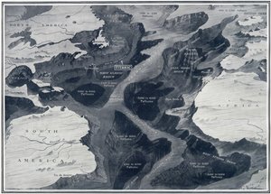 Kadonnut Titanic - Missä hän makaa Atlantilla, elokuvasta "The Sphere", 27. huhtikuuta 1912 (litho) (yksityiskohta numerosta 450820) tekijältä English School