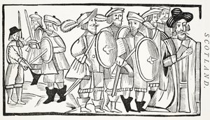 The Lovers Quarrel, kuvitus John Ashtonin kirjasta Chap-books of the Eightenth Century, pubi. 1882 tekijältä English School
