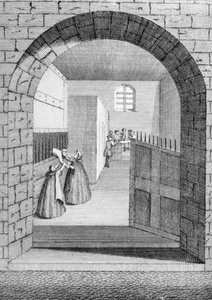 John Shepherdin tapa paeta Newgatessa sijaitsevasta vankilasta vuonna 1724. tekijältä English School