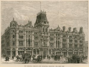 Mercers Companyn uudet rakennukset, Cheapside, Lontoo tekijältä English School