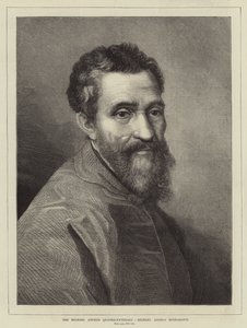 Michelangelo Quatercentenary, Michelangelo Buonarroti (kaiverrus) tekijältä English School
