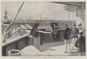 Naval Maneuvres, Steam Tactics, divisioonoiden muodostaminen Single Line -linjasta eteenpäin (kaiverrus) tekijältä English School