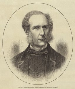 Uusi lordikansleri, lordi Selborne (Sir Roundell Palmer) (kaiverrus) tekijältä English School