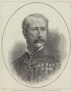 Uusi peer, kenraaliluutnantti Sir Garnet Wolseley, GCB, Egyptin armeijan komentaja (kaiverrus) tekijältä English School