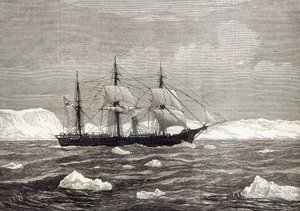 The North Pole Expedition: Alert nostaa värit kunniaksi siitä, että se on saavuttanut kaikkien aikojen korkeimman leveysasteen, 