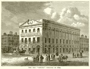Old Coburg Theatre vuonna 1820 tekijältä English School