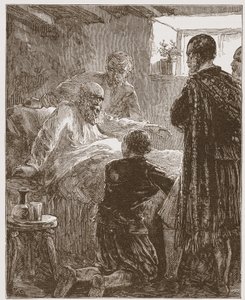 Vanhojen liittojen viimeinen saarna, kuvitus James Aitken Wylien (1808-1890) Protestantismin historiasta, pub. 1878 tekijältä English School