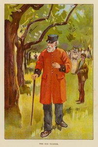 Vanha sotilas (väri litho) tekijältä English School