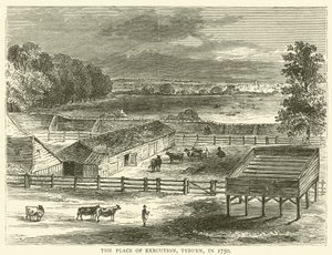 Teloituspaikka, Tyburn, vuonna 1750 tekijältä English School