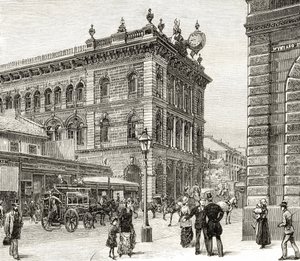 The Post Office, George Street, Sydney, noin 1880, Howard Willoughbyn julkaisemasta teoksesta 