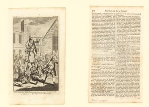 Pääministeri jakamassa leipää ja kaloja työläisille viinitarhassaan, 9. toukokuuta 1772 tekijältä English School