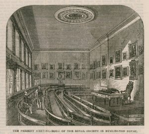 Nykyinen Royal Societyn kokoushuone Burlington Housessa tekijältä English School