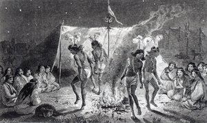 "Kaunis talo" ja tanssi, kaiverrus Whymper (kaiverrus) (bw kuva) tekijältä English School