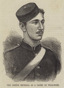 Prinssi keisarillinen Woolwichin kadettina (kaiverrus) tekijältä English School