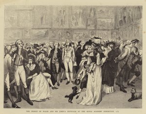 Walesin prinssi ja Sir Joshua Reynolds Royal Academy -näyttelyssä tekijältä English School