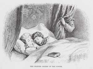Die schlafenden Prinzen im Turm (Gravur)