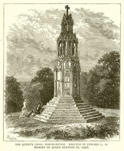 Queens Cross, Northampton. Pystytti Edward I, kuningatar Eleanorin muistoksi (k. 1290) tekijältä English School
