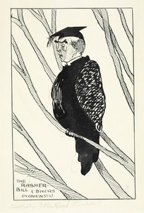 The Rasher-Bill (Divers Oxoniensis): Hastings Rashdall (1858-1924) (kynä ja muste ja kynä paperille) tekijältä English School