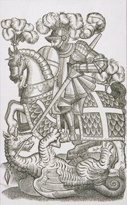 Punaisen Ristin ritari, Edmund Spenserin Faerie Queenen ensimmäisestä painoksesta, 1590 tekijältä English School