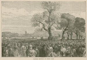 Uudistusmielenosoitus Hyde Parkissa, 6. toukokuuta 1867 tekijältä English School