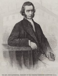 Pastori John Rattenbury, Wesleyan Methodist Societyn presidentti 1861-62 (kaiverrus) tekijältä English School