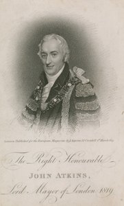 Oikea kunnia John Atkins, Lontoon pormestari 1819 tekijältä English School