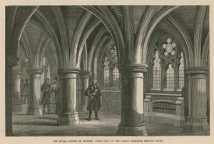 Royal Courts of Justice: Grand Corridorin pohjoispää, pohjakerros tekijältä English School
