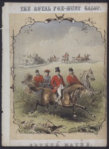 Kuninkaallinen ketunmetsästysgaala, kirjoittanut Arthur Mayne (värilitografia). tekijältä English School