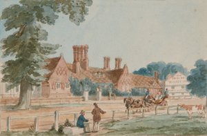 The Royal Mews, n.1865 (akvarelli paperille) tekijältä English School