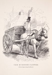 The Rubbish Carter, Richard Beardin daguerrotypiasta, kuvitus London Laborista ja London Poor, Henry Mayhew, pubi. 1862 tekijältä English School
