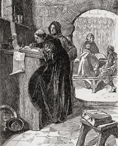 The Scriptorium of a Monastery, kirjasta The Church of England: A History for the People, julkaistu noin 1910 tekijältä English School