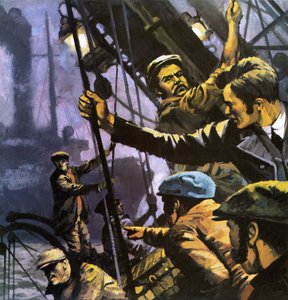 Merisusi. Kuvitus Jack Londonin kirjaan. tekijältä English School