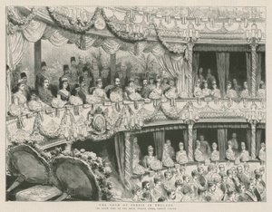 Persian Shah Englannissa; Valtiovierailu Italian kuninkaalliseen oopperaan, Covent Gardeniin tekijältä English School