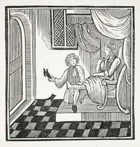 The Shoemakers Glory, kuvitus John Ashtonin kirjasta Chap-books of the Eightenth Century, pubi. 1882 tekijältä English School