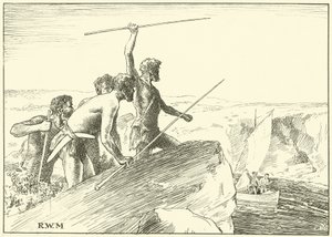 The Shook their Spears at the White Men (muste paperille) tekijältä English School